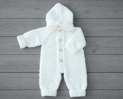 Hooded One Piece Jumpsuit crochet pattern