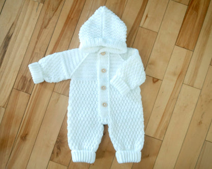 Hooded One Piece Jumpsuit crochet pattern