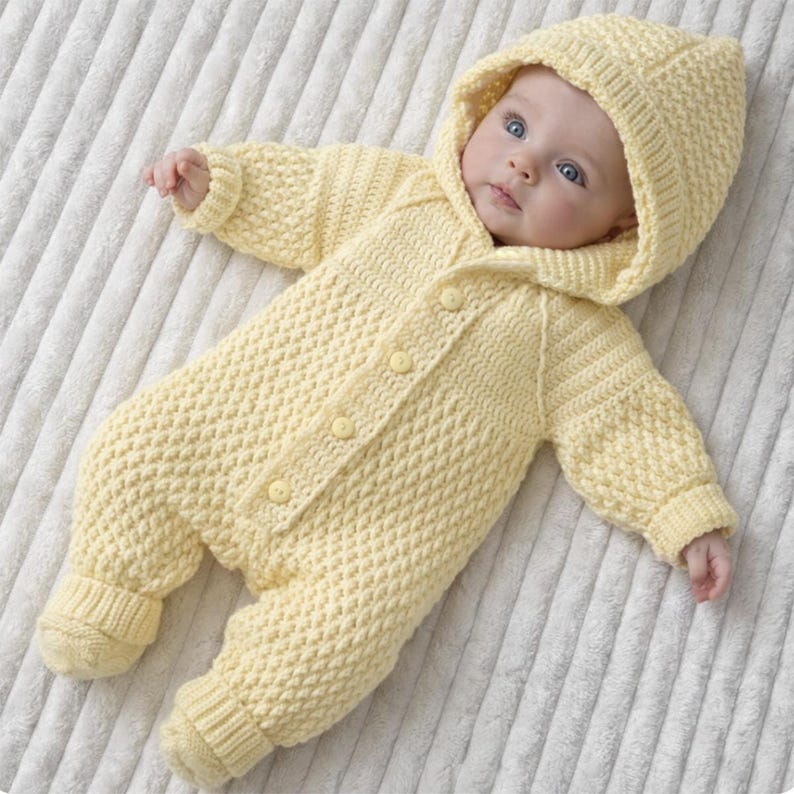 Hooded One Piece Jumpsuit crochet pattern