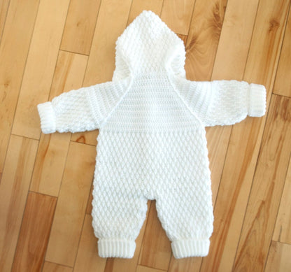 Hooded One Piece Jumpsuit crochet pattern