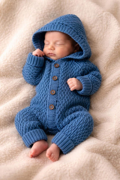 Hooded One Piece Jumpsuit crochet pattern