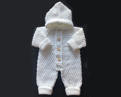 Hooded One Piece Jumpsuit crochet pattern