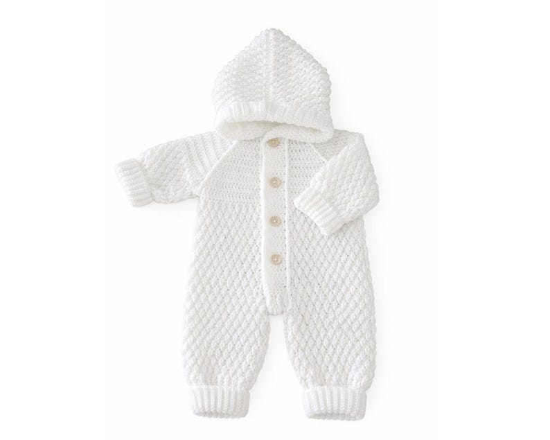 Hooded One Piece Jumpsuit crochet pattern