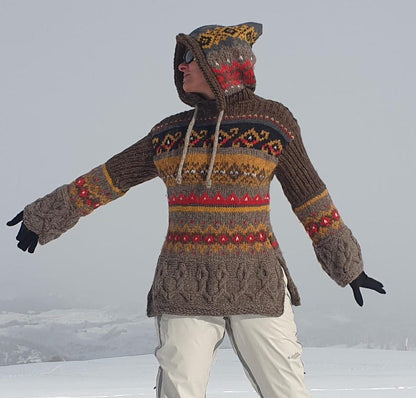 Easy Nordic fair isle sweater pattern