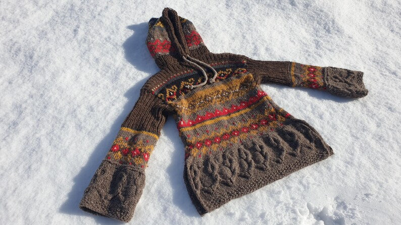 Easy Nordic fair isle sweater pattern