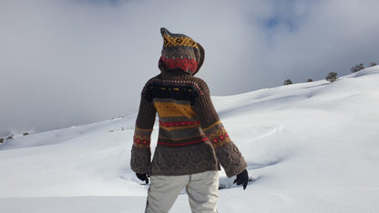 Easy Nordic fair isle sweater pattern