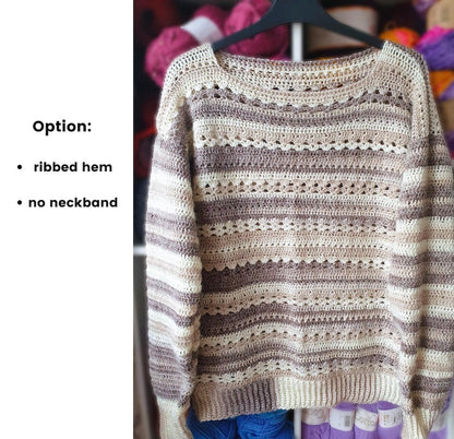 Crochet Sweater Pullover Pattern