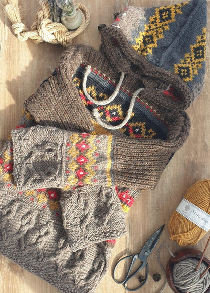 Easy Nordic fair isle sweater pattern