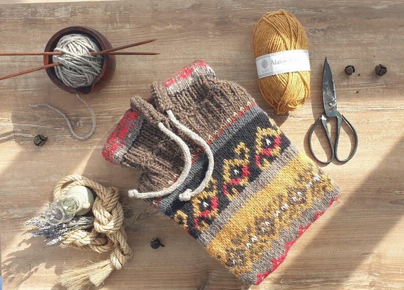 Easy Nordic fair isle sweater pattern