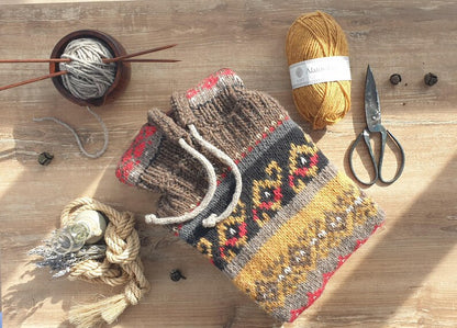 Easy Nordic fair isle sweater pattern