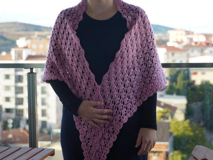 Easy Boho Lace Wrap Crochet Pattern