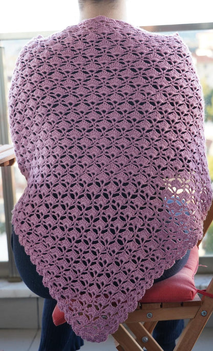 Easy Boho Lace Wrap Crochet Pattern