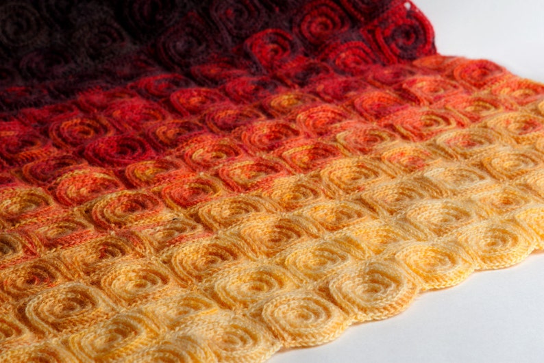 Crochet Fire Blanket Pattern
