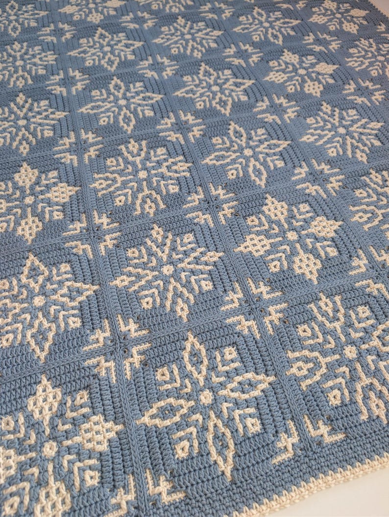 Crochet Pattern Winter Whispers Blanket