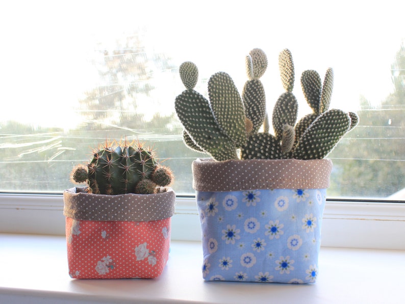 Reversible Fabric Basket PDF Sewing Pattern