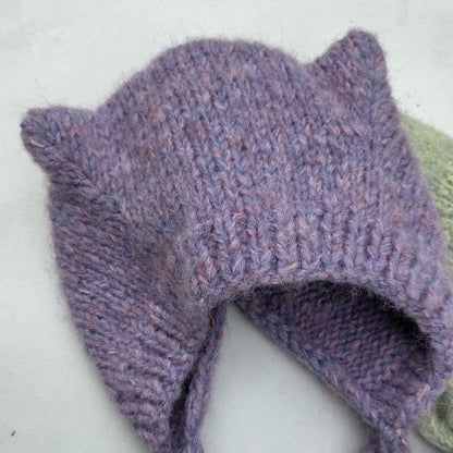 Cat Ears bonnet Knitting Pattern