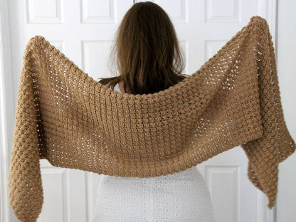 Rectangle Shawl Crochet Pattern