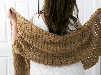 Rectangle Shawl Crochet Pattern