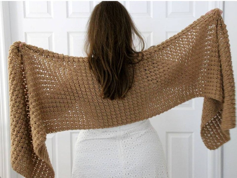 Rectangle Shawl Crochet Pattern