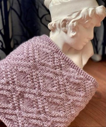 Shadow Reversible Easy Knit Scarf Pattern