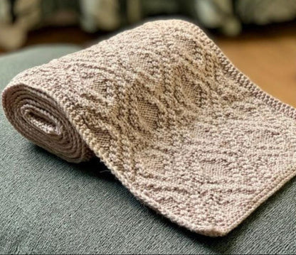 Shadow Reversible Easy Knit Scarf Pattern