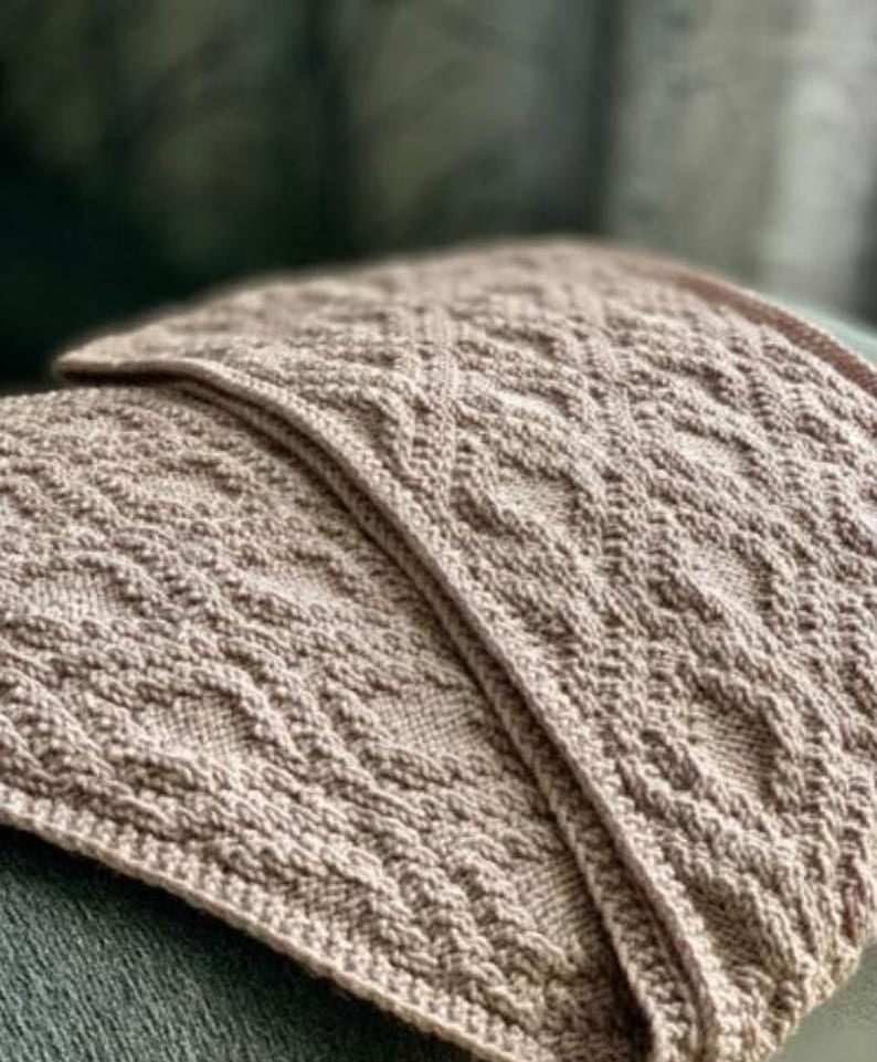 Shadow Reversible Easy Knit Scarf Pattern