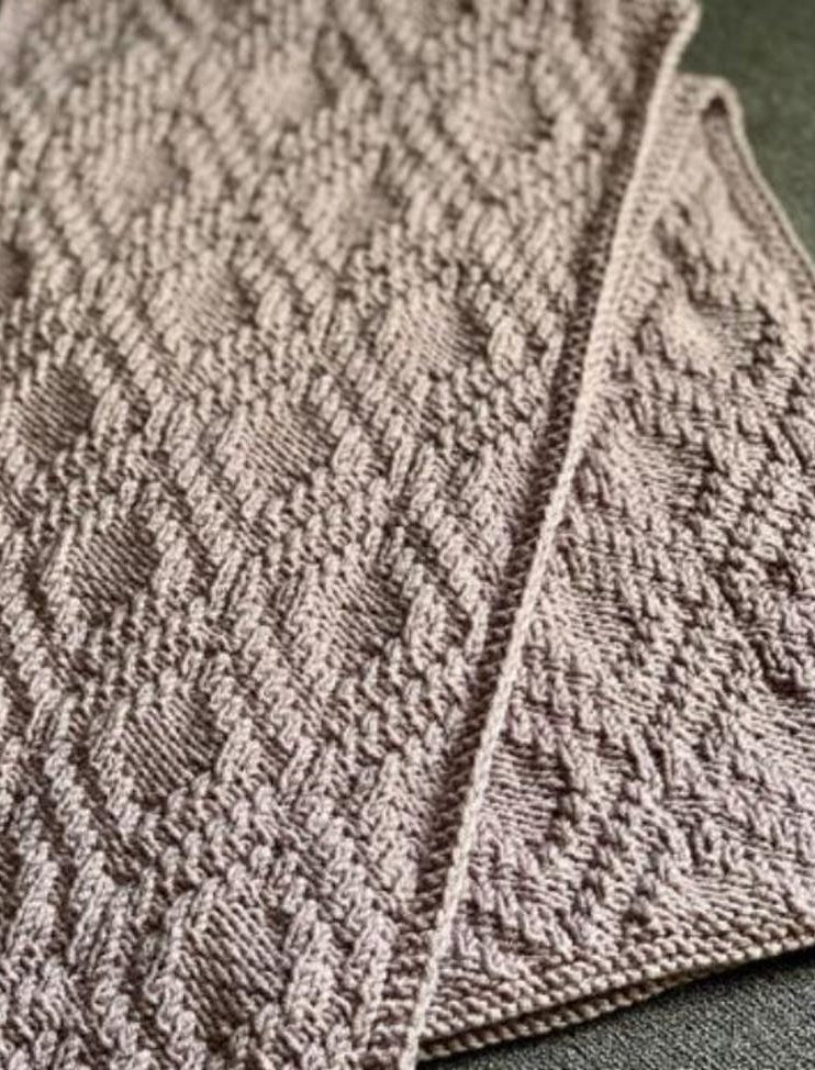 Shadow Reversible Easy Knit Scarf Pattern