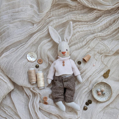 6 Inch Animal Doll Sewing 5 Tiny Toys & Clothes Patterns