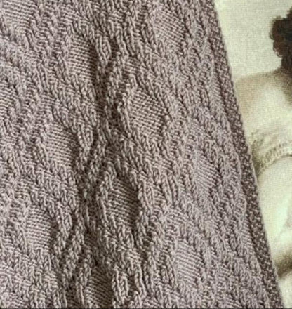 Shadow Reversible Easy Knit Scarf Pattern