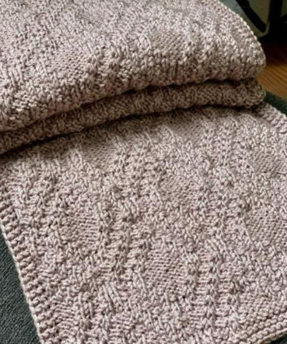 Shadow Reversible Easy Knit Scarf Pattern