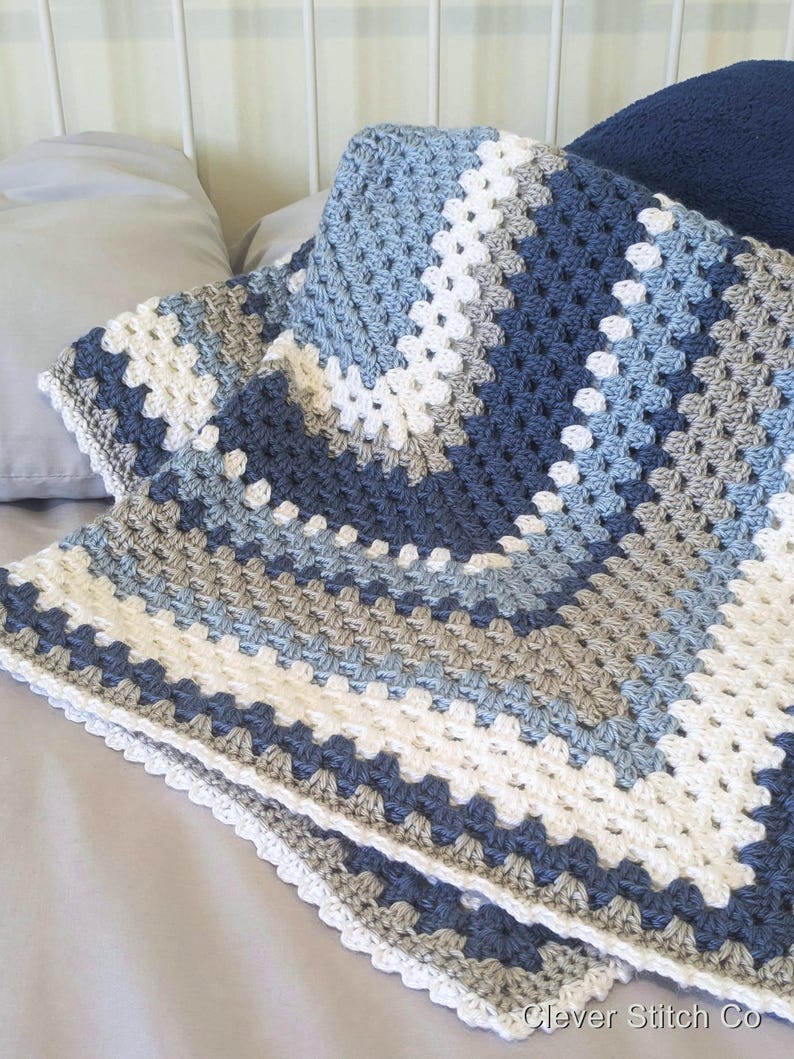 Crochet Granny Square Blanket Pattern