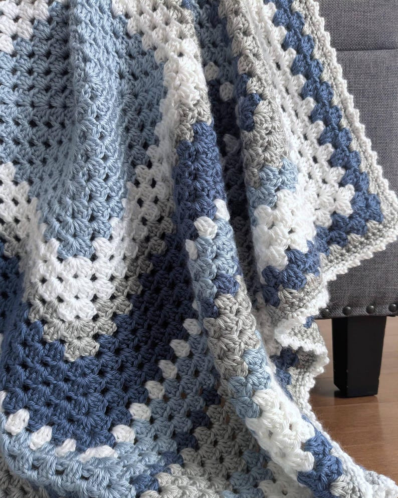 Crochet Granny Square Blanket Pattern