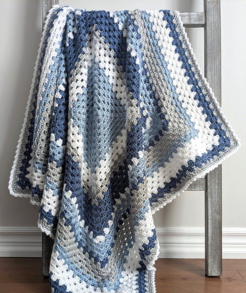 Crochet Granny Square Blanket Pattern