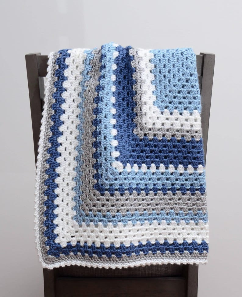 Crochet Granny Square Blanket Pattern
