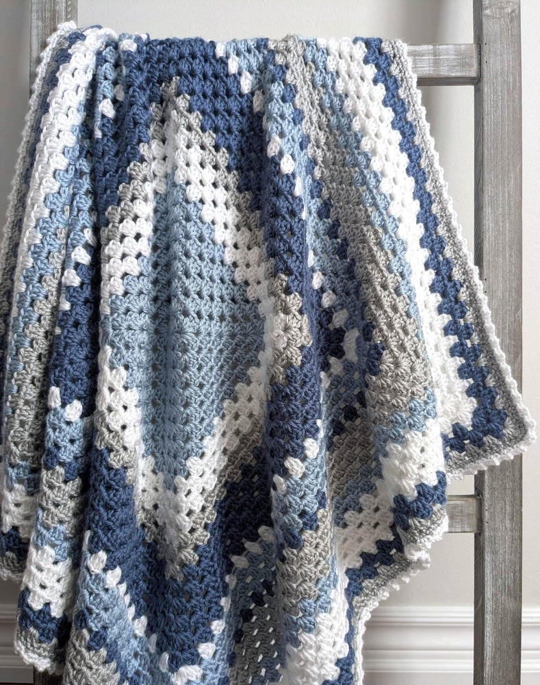 Crochet Granny Square Blanket Pattern