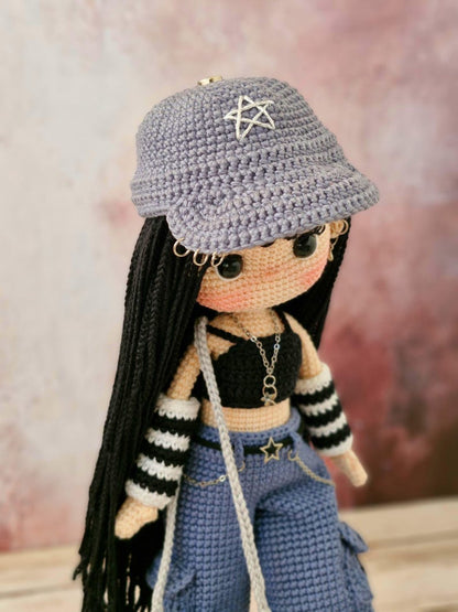 Jesie Skater Girl Crochet Doll Pattern