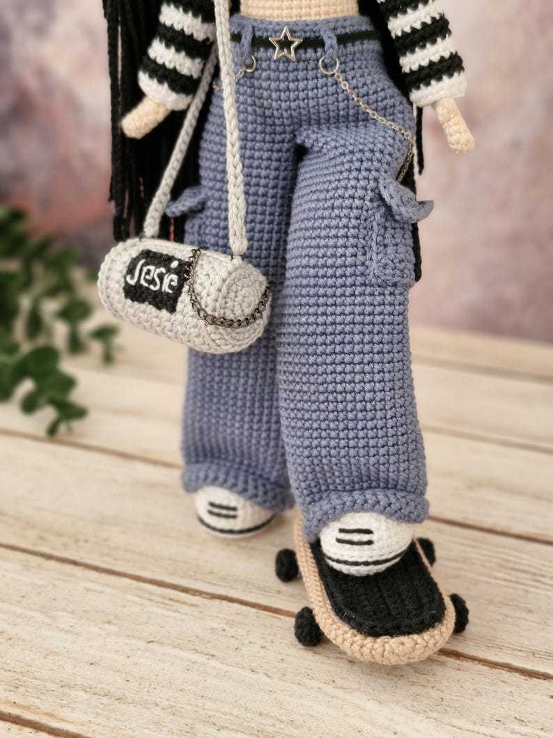 Jesie Skater Girl Crochet Doll Pattern