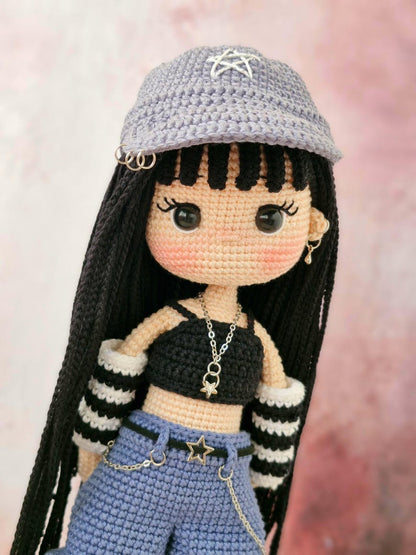 Jesie Skater Girl Crochet Doll Pattern