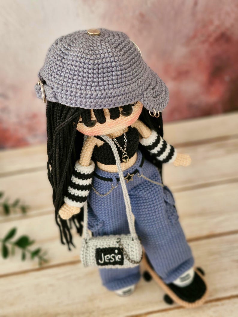 Jesie Skater Girl Crochet Doll Pattern