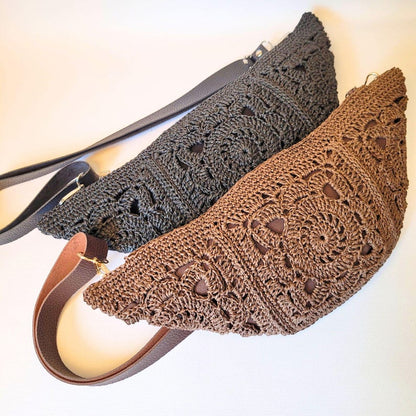 Boho Granny Square Crossbody Bag Crochet Pattern