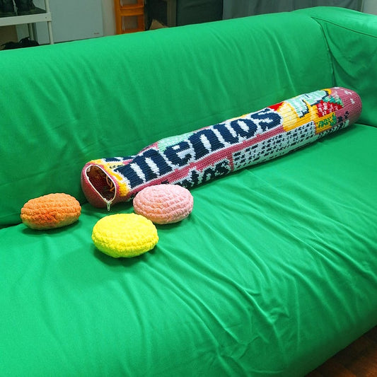 Fruit candy roll pillow Crochet Pattern