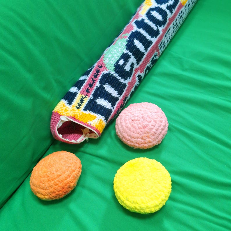 Fruit candy roll pillow Crochet Pattern