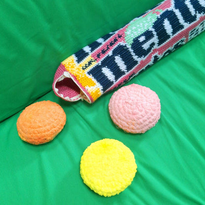 Fruit candy roll pillow Crochet Pattern