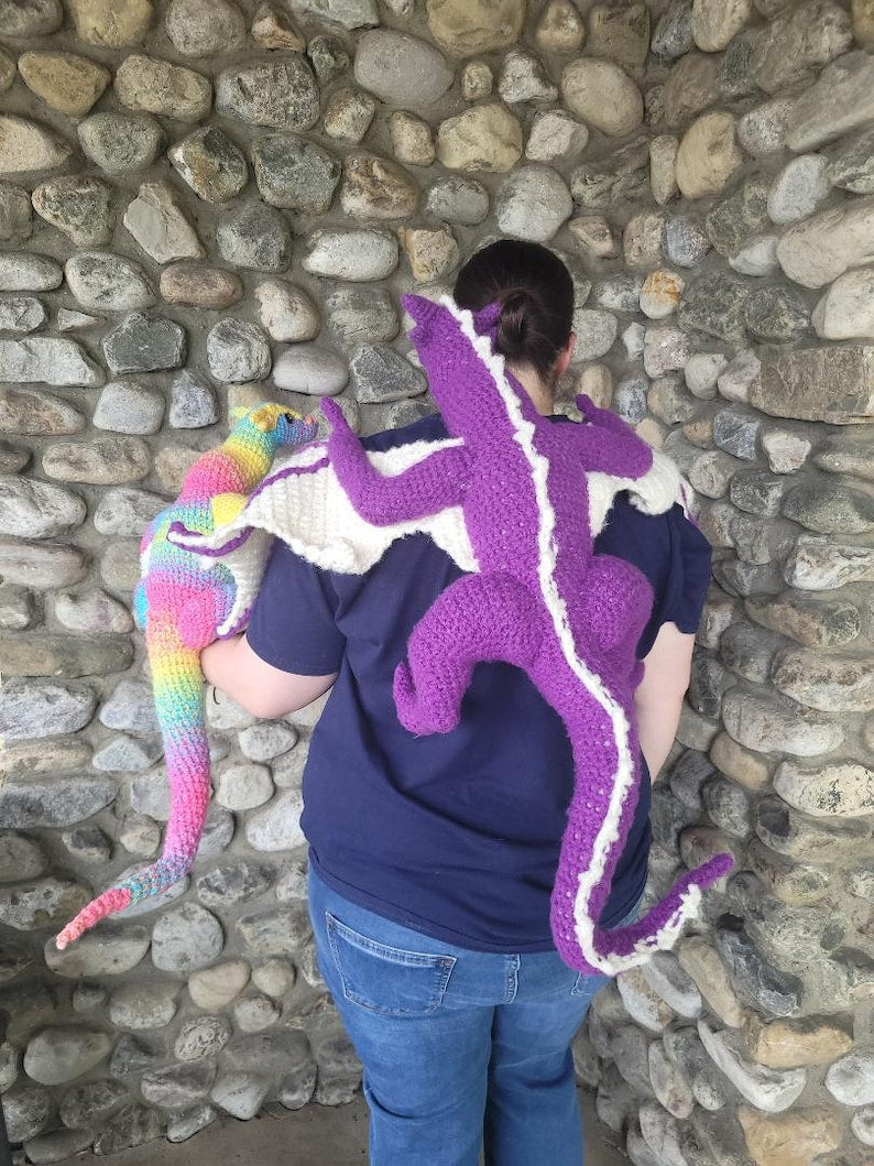 Hands Free Dragon Buddy Crochet Pattern