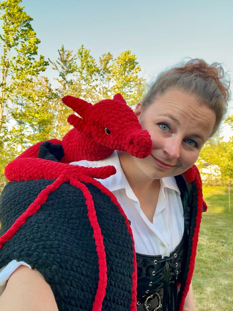 Hands Free Dragon Buddy Crochet Pattern