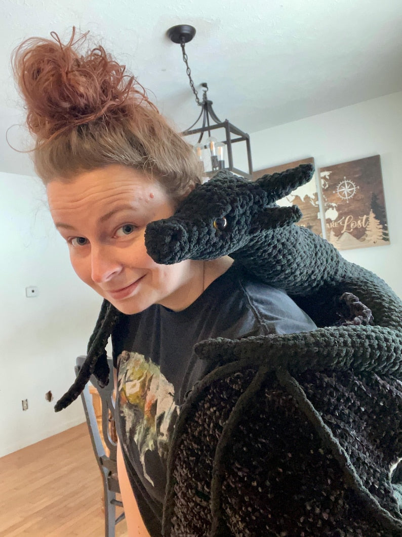 Hands Free Dragon Buddy Crochet Pattern