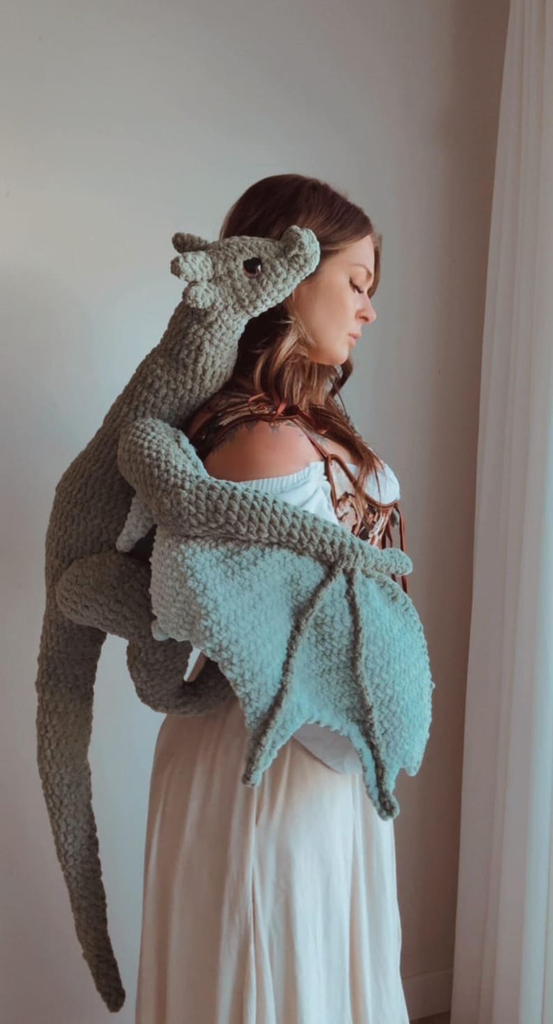 Hands Free Dragon Buddy Crochet Pattern