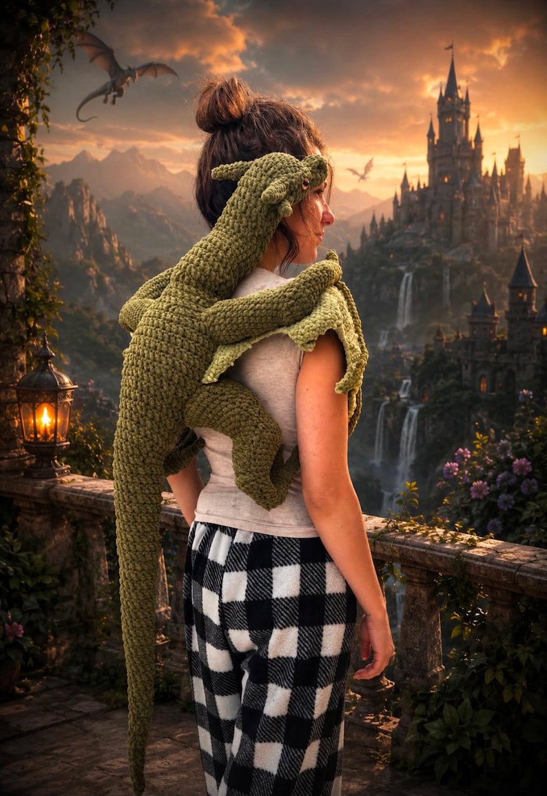 Hands Free Dragon Buddy Crochet Pattern