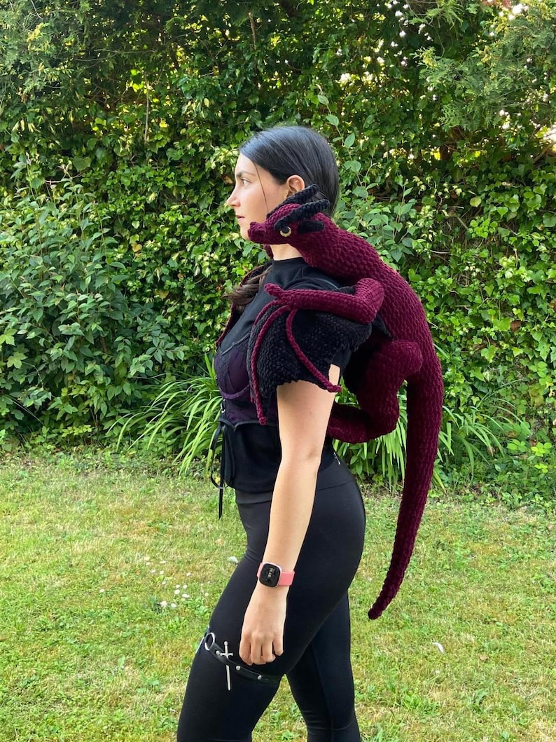 Hands Free Dragon Buddy Crochet Pattern