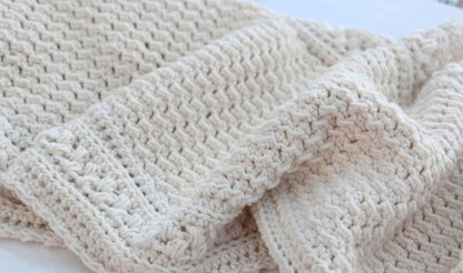 Easy textured crochet shawl pattern